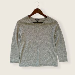 James Perse Cashmere Raglan Crew Neck Sweater